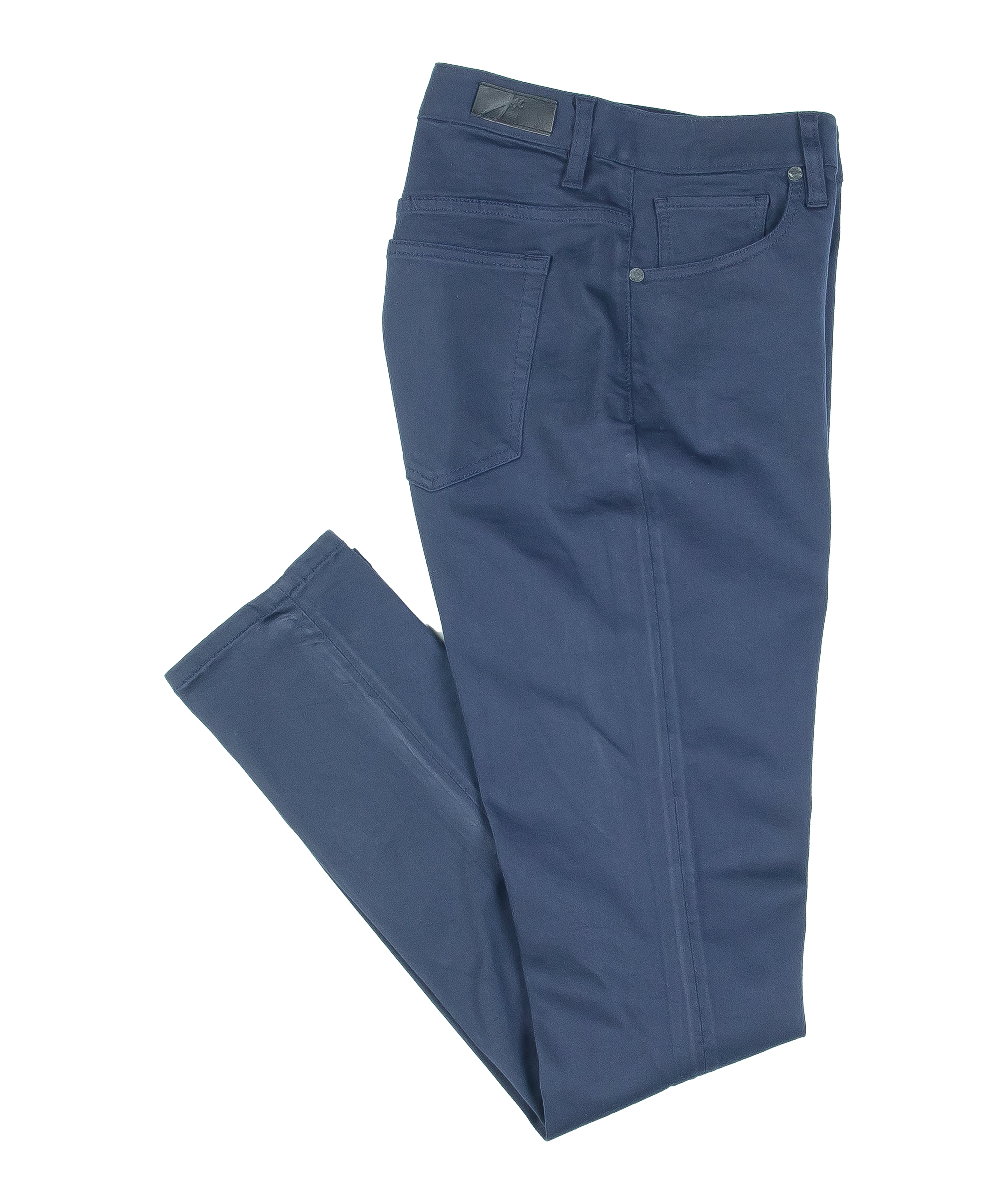 Blade Infinite Navy Slim Tapered Jeans folded flat, showcasing the rich navy color and premium fabric.