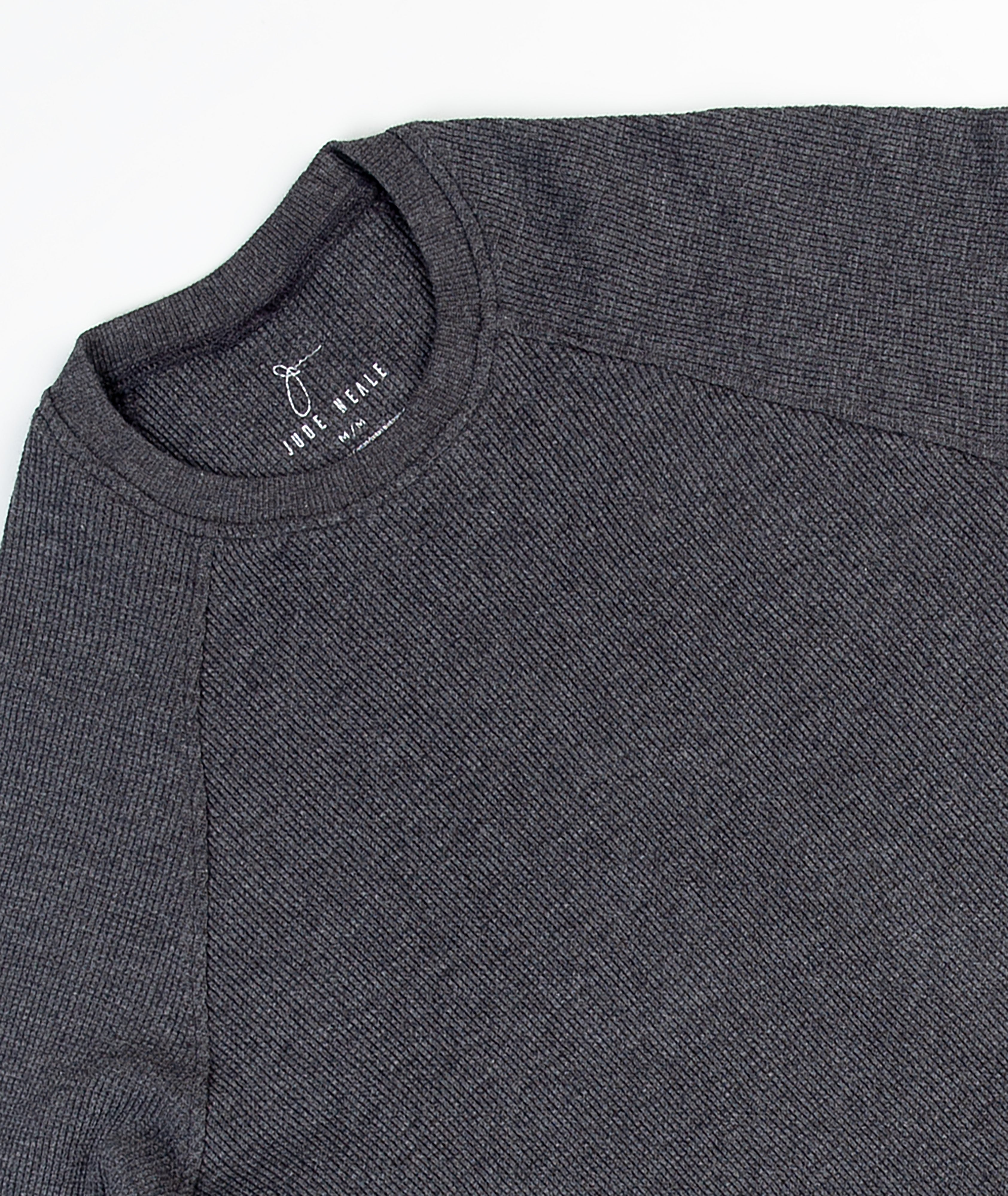 Rogan Long Sleeve Waffle Shirt Grey