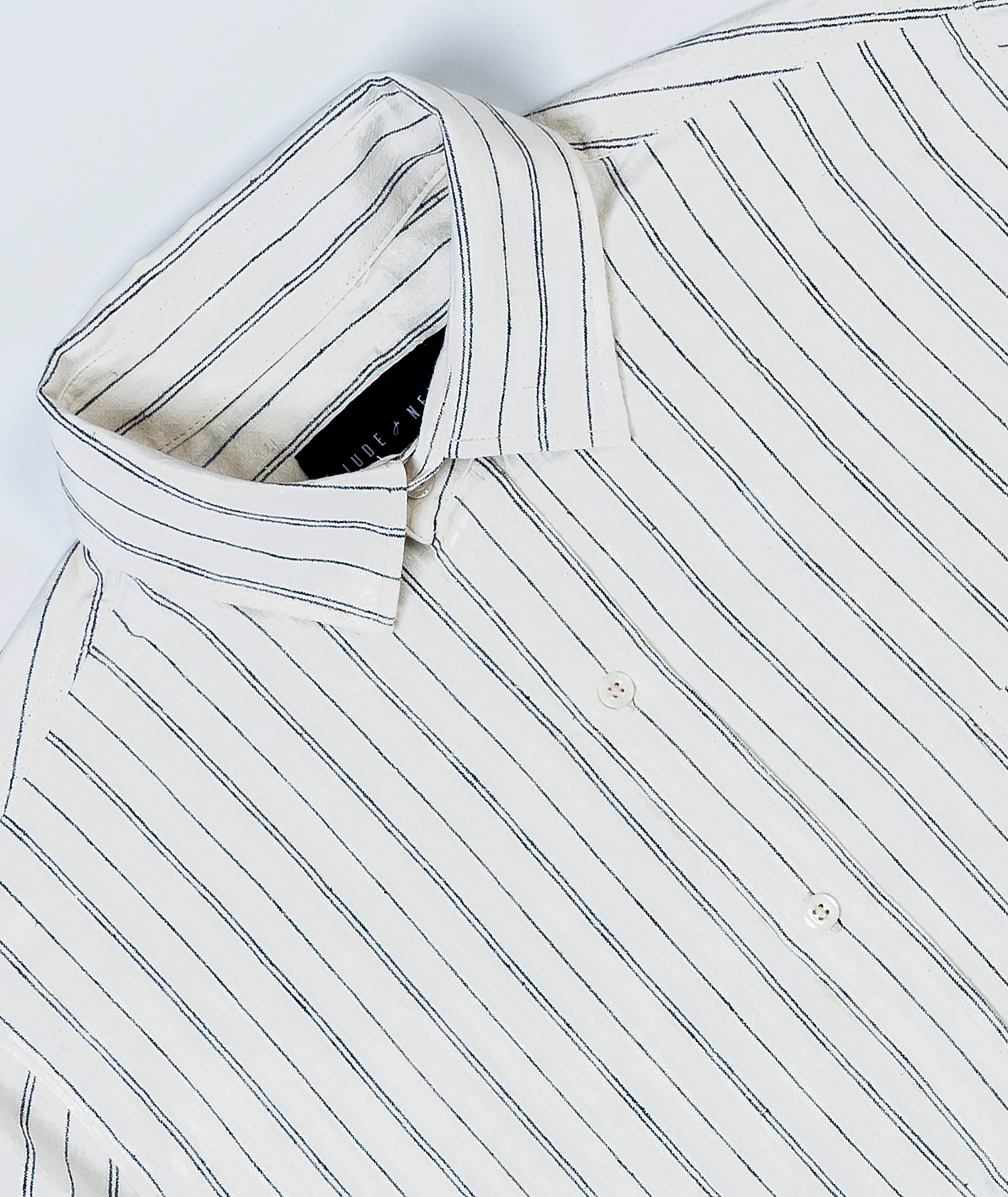 Rene Stripe Short Sleeve Natural
