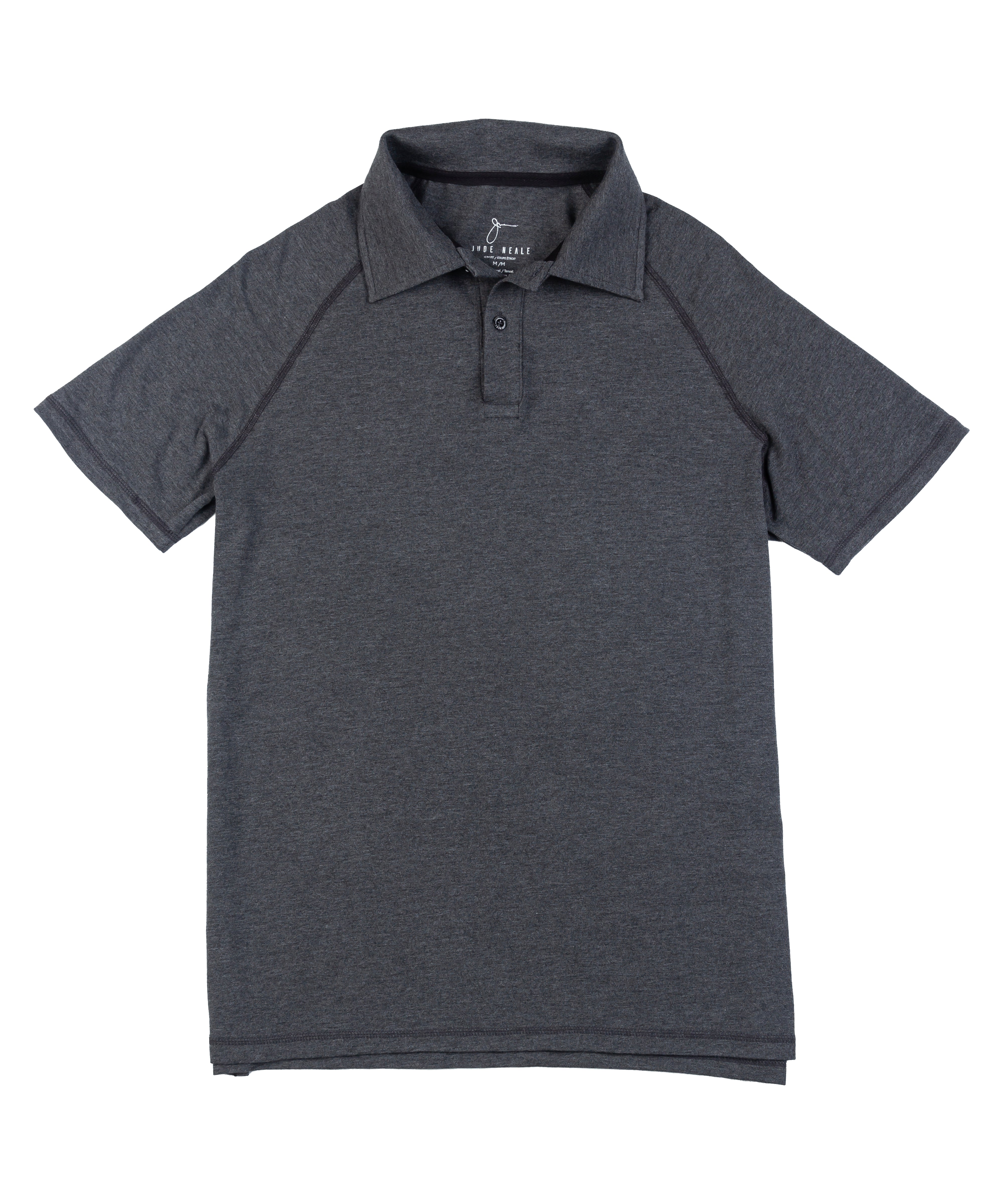 Grey Mix Jesse Slim Fit Polo in a flat lay, featuring a subtle blend of tones and a sleek silhouette.
